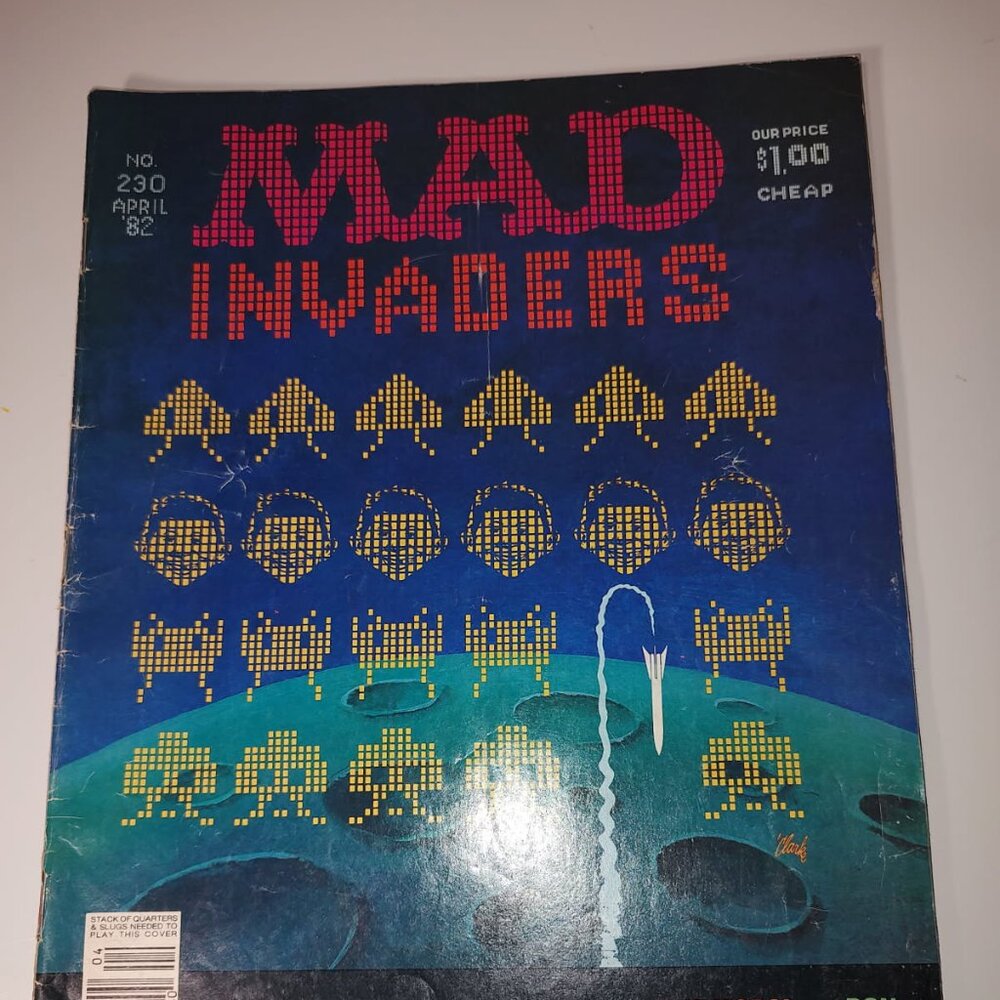 MAD Magazine #230 April 1982 Space Invaders Cover, Star Wars Future Films Parody